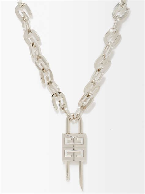 givenchy padlock necklace